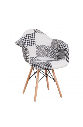 Καρέκλα ArteLibre FALKON Patchwork Ύφασμα/Ξύλο 62x59x82cm
