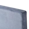 Κρεβάτι Μονό ArteLibre TULIP Σκούρο Γκρι Βελούδο 206x100x110cm (Στρώμα 90x190cm)