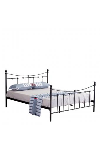 Κρεβάτι ArteLibre SOPHIE Μεταλλικό Sandy Rusty 210x168x110cm (Στρώμα 160x200cm)