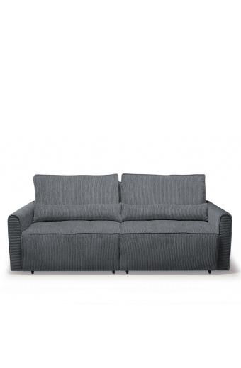 Καναπές Κρεβάτι Τριθέσιος ArteLibre SHELBY Γκρι 215x110x90cm