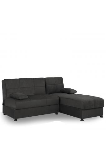 Καναπές Κρεβάτι Γωνιακός ArteLibre NILES Αναστρέψιμος Ανθρακί 190x147x84cm