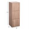 ΝΤΟΥΛΑΠΙ ΜΕ 3 ΑΠΟΘ. ΧΩΡΟΥΣ SORIANO HM9939.11 SONAMA OAK ΜΕΛΑΜΙΝΗ 40x39x119Υεκ.