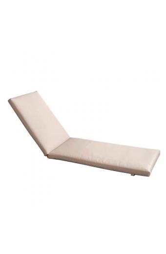 SUNLOUNGER Μαξιλάρι Ξαπλώστρας PVC Μπεζ με Φερμουάρ & Velcro (Foam+Polyester)