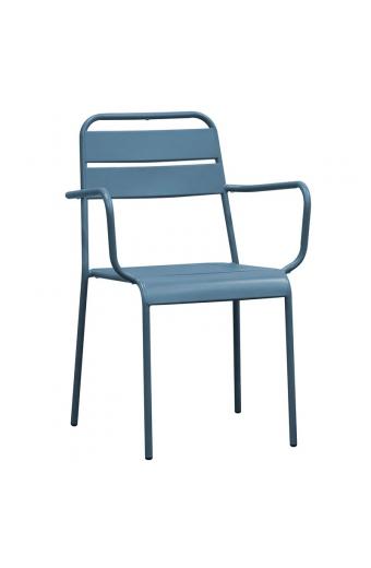 BRIO Πολυθρόνα-Pro Στοιβαζόμενη, Μέταλλο Βαφή Sandy Blue 5415C